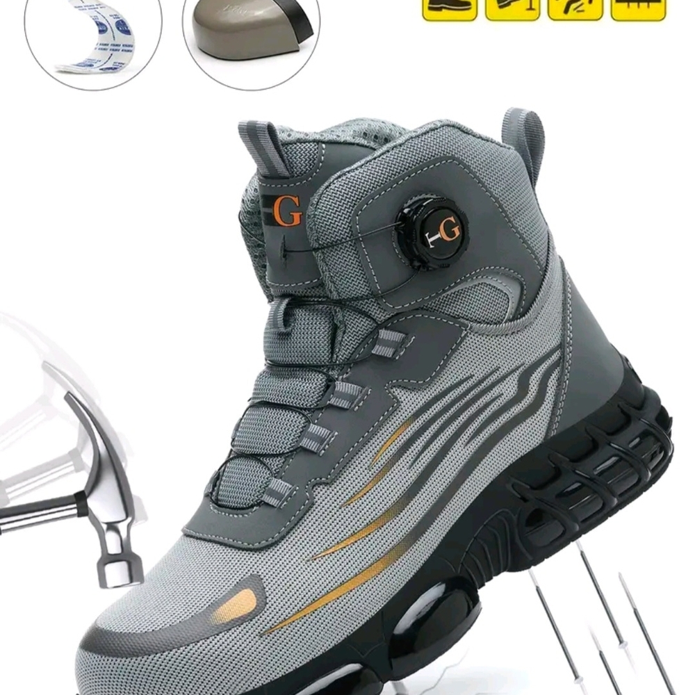 Men's Work Boots Steel Toe, Construction Boots, Nurse Boots, PLANT, Non Slip